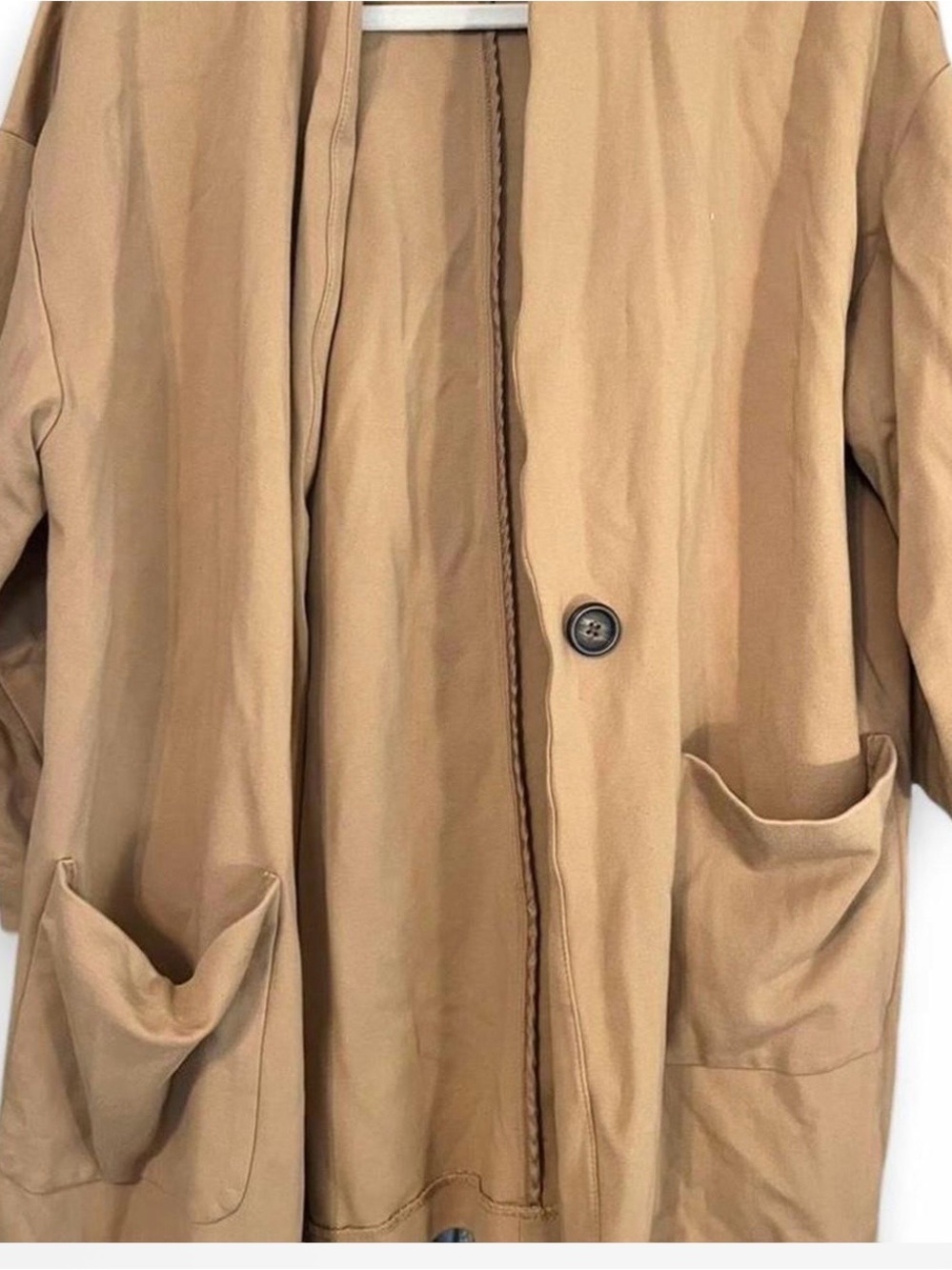 Old Navy Tan Single-Button Blazer Jacket